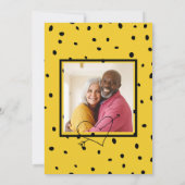 サプライズ結婚の記念日おもしろいパーティー写真 招待状 (裏面)