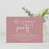 サプライズ誕生日ディナーパーティー 招待状 (スタンド正面)