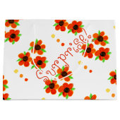 サプライズ誕生日バッグ ラージペーパーバッグ (正面)