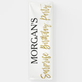 サプライズ誕生日パーティバナー 横断幕 (縦)