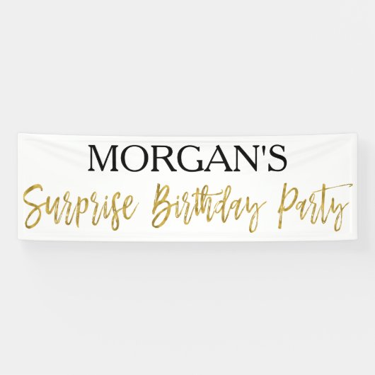 サプライズ誕生日パーティバナー 横断幕 (横)