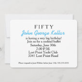 サプライズ誕生日パーティーだ 招待状 (裏面)