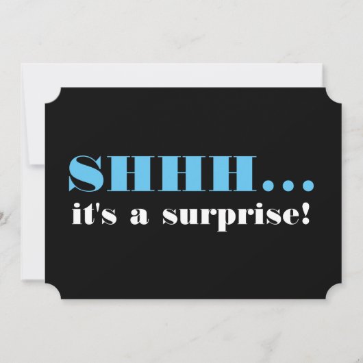 サプライズ誕生日パーティーだ 招待状 (正面)