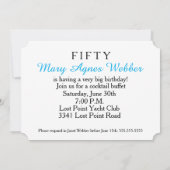 サプライズ誕生日パーティーだ 招待状 (裏面)