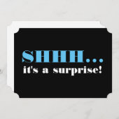 サプライズ誕生日パーティーだ 招待状 (正面/裏面)