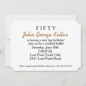 サプライズ誕生日パーティーの招待状 崖っぷちのサプライズ  招待状 (裏面)