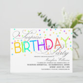 サプライズ誕生日パーティーの招待状 招待状 (スタンド正面)