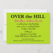 サプライズ誕生日パーティーの招待 – 丘の上 招待状 (正面)