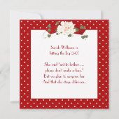 サプライズ誕生日パーティーの招待 招待状 (正面)