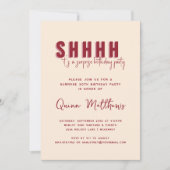 サプライズ誕生日パーティー招待状 招待状 (正面)