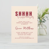 サプライズ誕生日パーティー招待状 招待状 (スタンド正面)