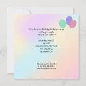 サプライズ誕生日パーティー猫in box カード (裏面)