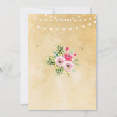 サプライズ誕生日パーティー　あらゆる年齢対応　花の招待状 招待状 (裏面)