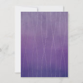 サプライズ誕生日パーティー – 水彩銀色 招待状 (裏面)