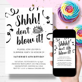 サプライズ誕生日パーティー | Itを使用しな吹い招待状 招待状