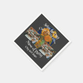 サプライズ誕生日フェスティバルブロック2024パーティー スタンダードカクテルナプキン (角)