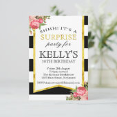 サプライズ誕生日招待状 – ウィメンズ誕生日 招待状 (スタンド正面)