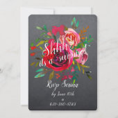 サプライズ誕生日招待状 – ウーメンス#誕生日 招待状 (裏面)