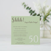 サプライズ誕生日招待状（年齢不問） 招待状 (スタンド正面)