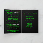 サプライズ誕生日招待状 招待状 (内部)