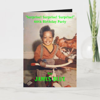 サプライズ誕生日招待状 招待状