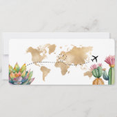 サプライズ誕生日搭乗パストリップチケットメキシコ 招待状 (裏面)