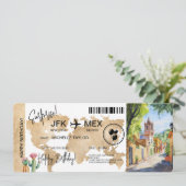 サプライズ誕生日搭乗パストリップチケットメキシコ 招待状 (スタンド正面)