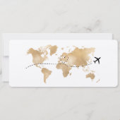 サプライズ誕生日搭乗パストリップチケット 招待状 (裏面)