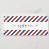 サプライズ誕生日航空券プレゼントチケット 招待状 (裏面)