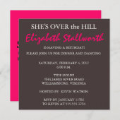 サプライズ誕生日FORTY – 丘の上 招待状 (正面/裏面)