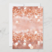 サプライズ退職パーティの招待状バラ金ゴールド 招待状 (裏面)