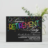 サプライズ退職パーティの招待状 招待状 (スタンド正面)