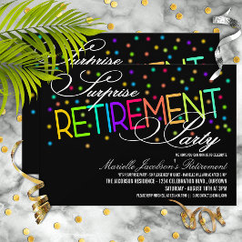 サプライズ退職パーティの招待状 招待状