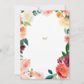 サプライズ退職パーティー、フローラ退職 招待状 (裏面)