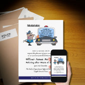 サプライズ退職警察官のパーティー おもしろい 招待状