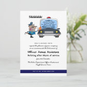 サプライズ退職警察官のパーティー おもしろい 招待状 (スタンド正面)