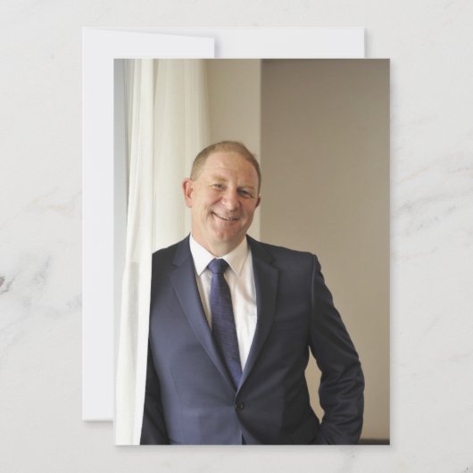 サプライズ退職警察官のパーティー おもしろい 招待状 (裏面)