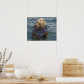 サプライズ遊インレットで氷山の上に海のオーター ポスター (キッチン)