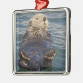 サプライズ遊インレットで氷山の上に海のオーター メタルオーナメント (左)