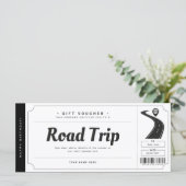 サプライズ道路トリップチケットギフト伝票証明書 (スタンド正面)