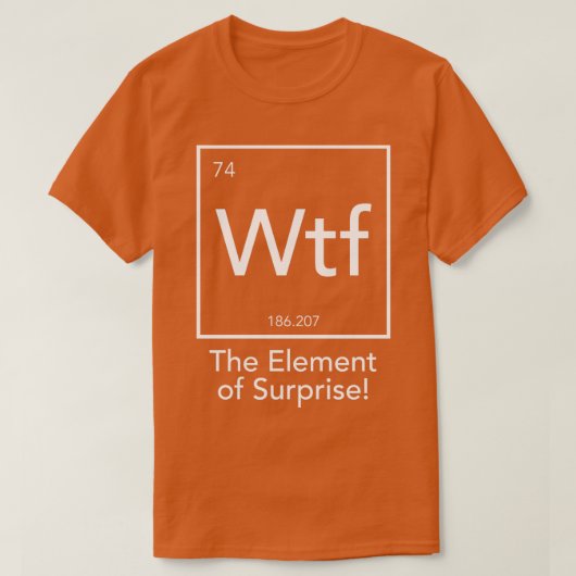 サプライズ野球の要素をWtf Tシャツ (デザイン正面)