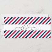 サプライズ野球ゲーパーソナライズされたムギフトチケット (裏面)