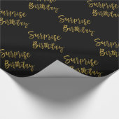 サプライズ金箔誕生日包装紙 ラッピングペーパー (角)