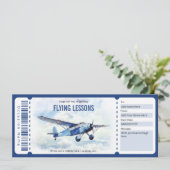 サプライズ飛行レッスン ギフト券 招待状 (スタンド正面)