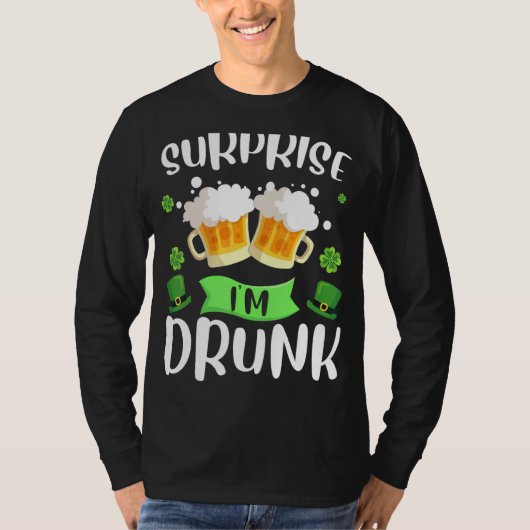 サプライズ飲I'm St Patrick's Dayおもしろい 1 Tシャツ (正面)