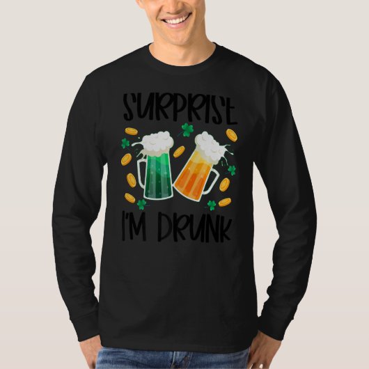 サプライズ飲I'm St Patrick's Dayおもしろい 2 Tシャツ (正面)
