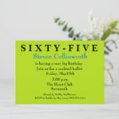 サプライズ６５歳の誕生日パーティー招待状 招待状 (スタンド正面)