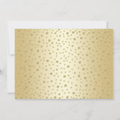 サプライズ10周年フォトゴールドエレガント 招待状 (裏面)