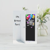 サプライズ10誕生日 招待状 (スタンド正面)