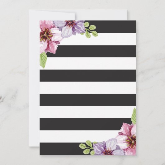 サプライズ16誕生日招待状フローラ金ゴールド 招待状 (裏面)